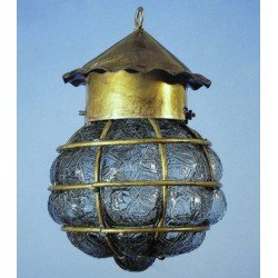 Pirate lampa - Blåst glas