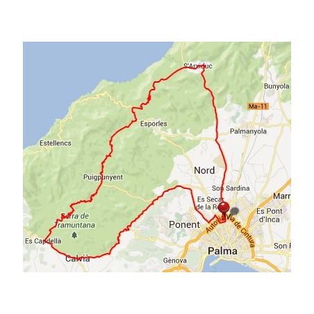 Route GPS / GPX Valldemossa - Mallorca Fietsen