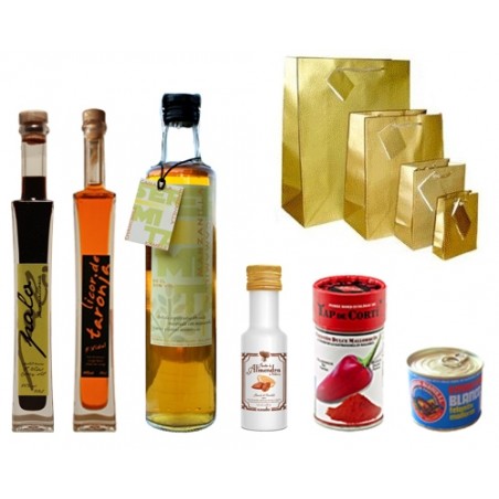 Auswahl der Produkte aus Mallorca - Weihnachten Baskets - Viele Weihnachten - Geschenke Unternehmen