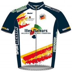 Official cycling jersey of the Balearic Islands cycling team - Santini