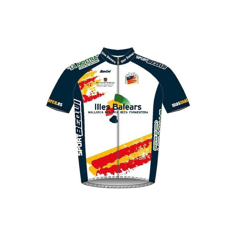 Official cycling jersey of the Balearic Islands cycling team - Santini