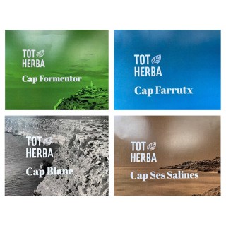 Packs regalo Tot Herba: Pack Cap Formentor, Pack Cap Blanc, Pack Cap Farrutx, Pack Cap Ses Salines.