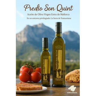 Predio Son Quint ekstra jomfru olivenolie. I Serra de Tramuntana, Mallorca Shop.