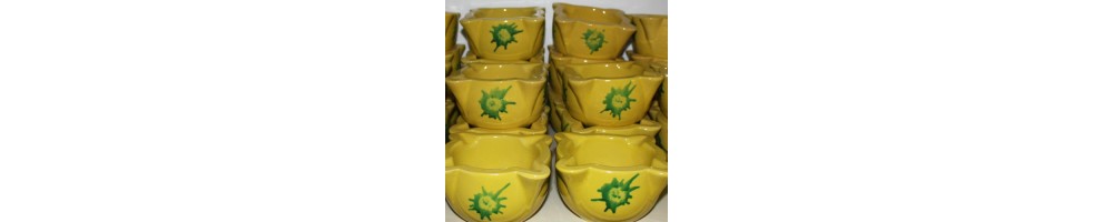 Majorcan mortars. Traditional kitchen ceramic mortar